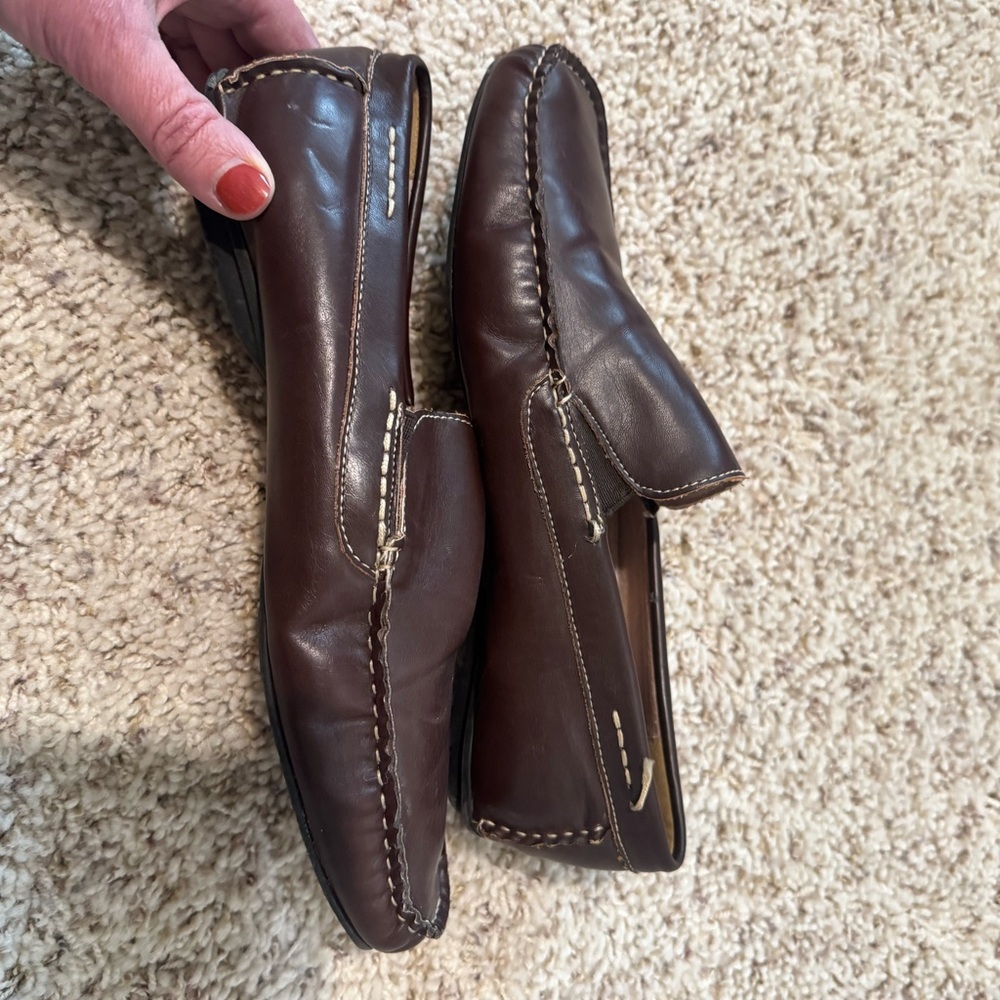 Steve Madden Dark Brown Leather Loafers - Picture 6 of 6